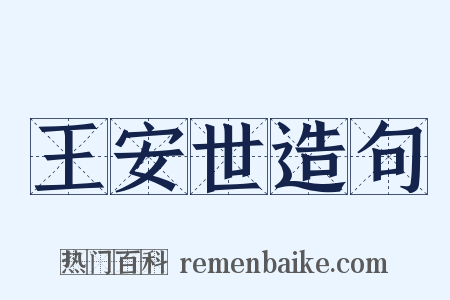 王安世造句是什么意思的图片